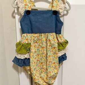 Charming Floral Kids Dress with Ruffles